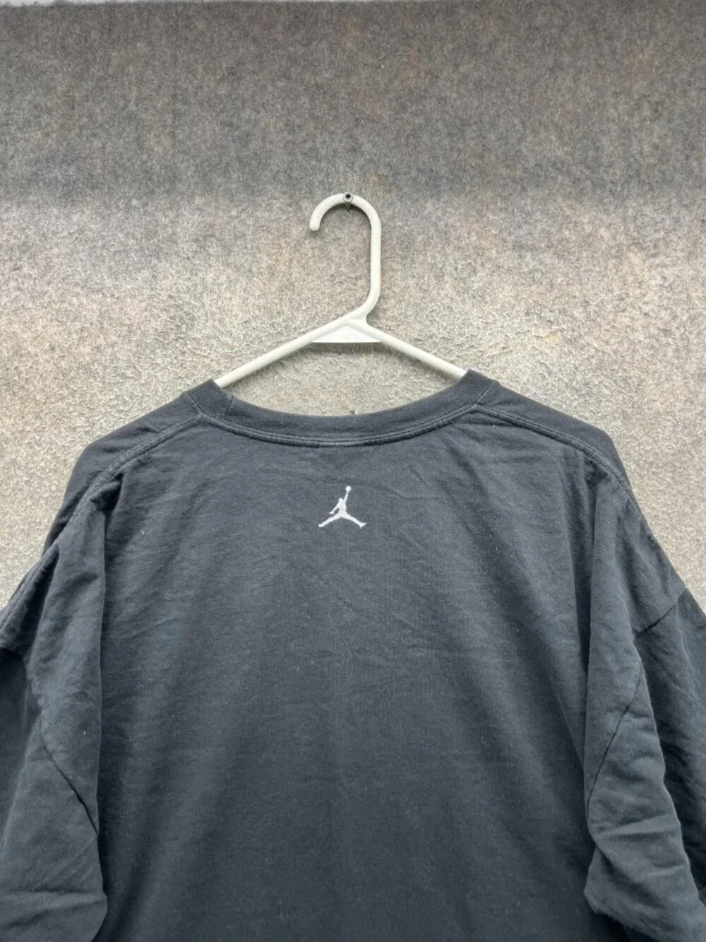 Jordan Shirt Mens 2XL Black Flight Jumpman Graphic Tee Basketball Logo Y2K